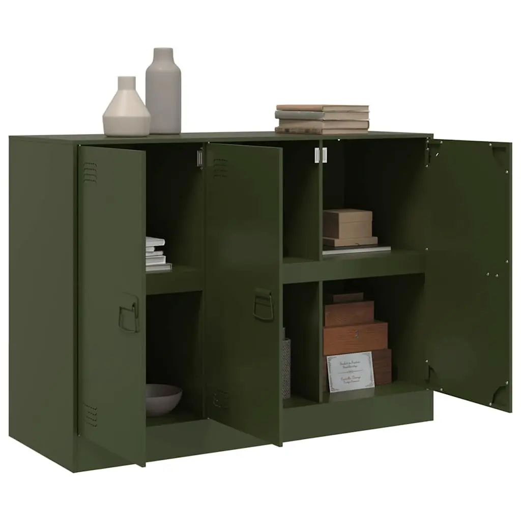 Sideboard Storage Cabinet Olive Green Buffet Server Organiser Furniture
