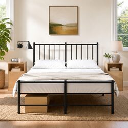 Practical Storage with Black Bedside Cabinets