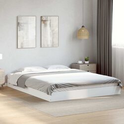 Versatile 150x200 cm White Bed Frame for Various Spaces