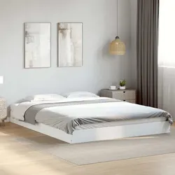 Versatile 150x200 cm White Bed Frame for Various Spaces