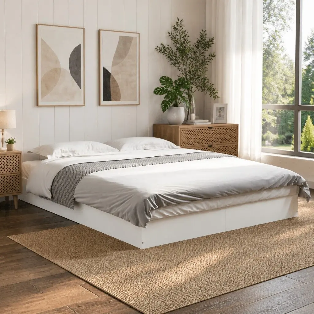 White Bed Frame for Any Bedroom Space