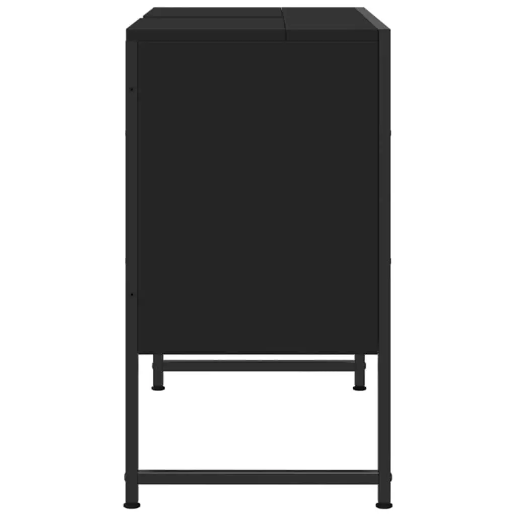 Bathroom Sink Cabinet Engineered Wood 80x33x60 cm Black