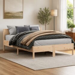 Practical Solid Wood Bed Frame for Everyday Use 150x200 cm