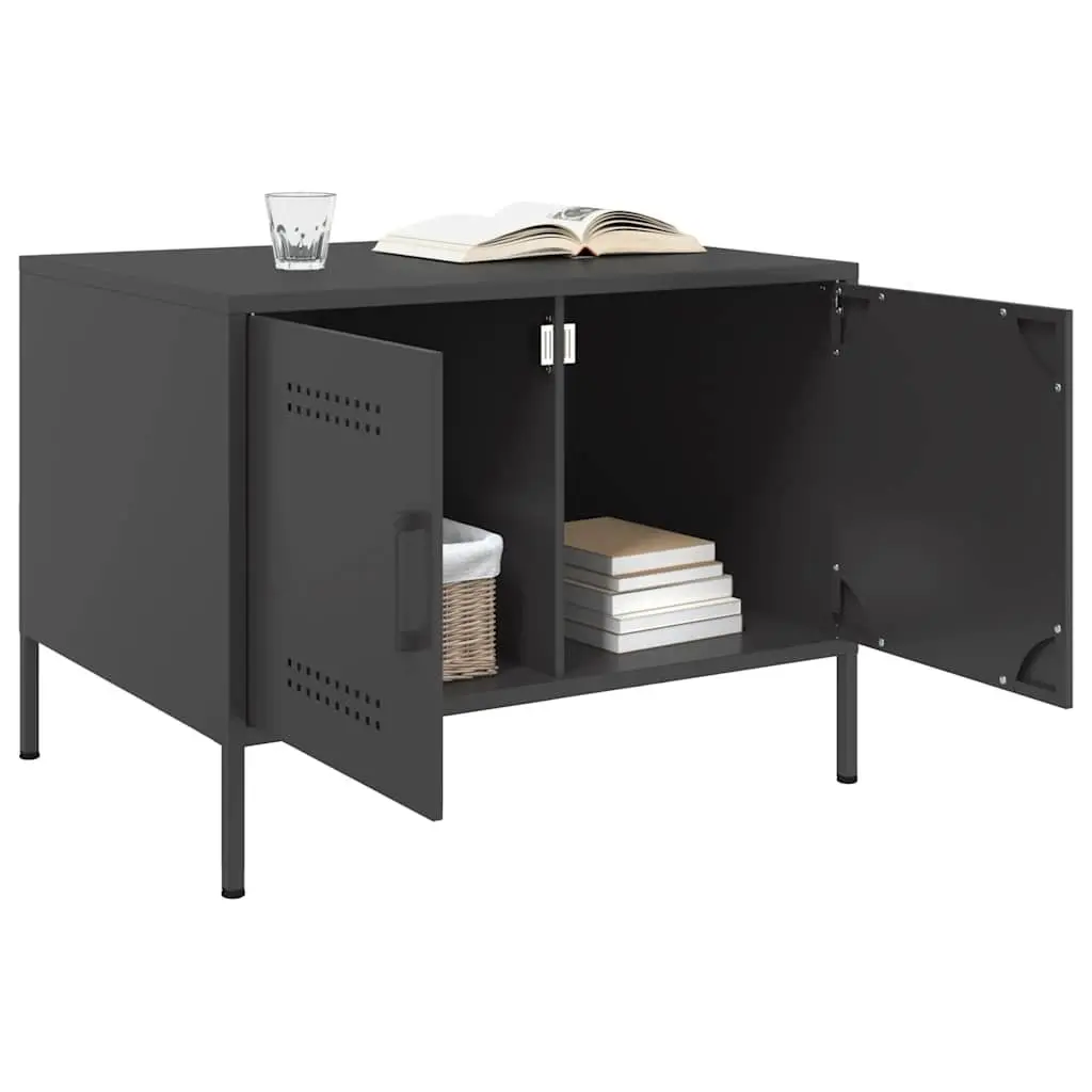 Coffee Table Cold-Rolled Steel Frame 68cm Black