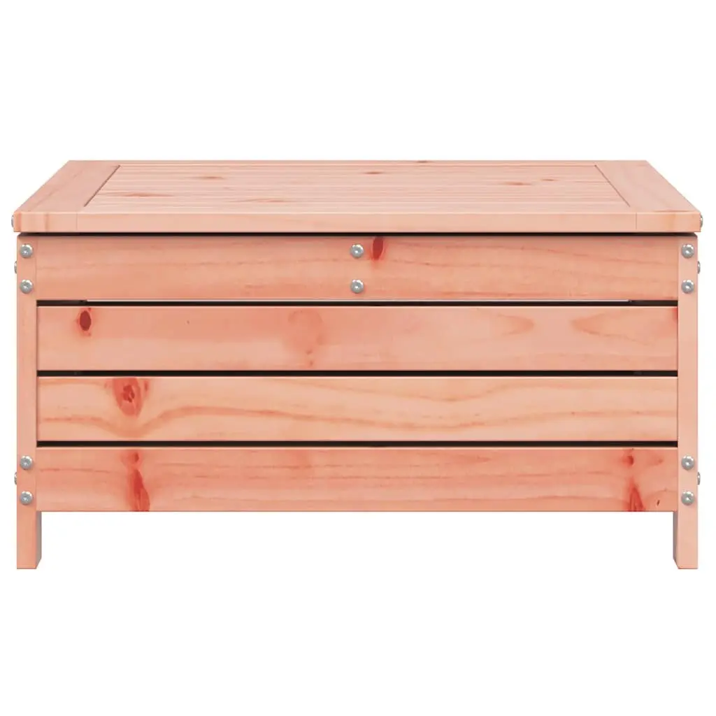 Garden Footstool Wooden Ottoman 62 x 63.5 x 32 cm Brown