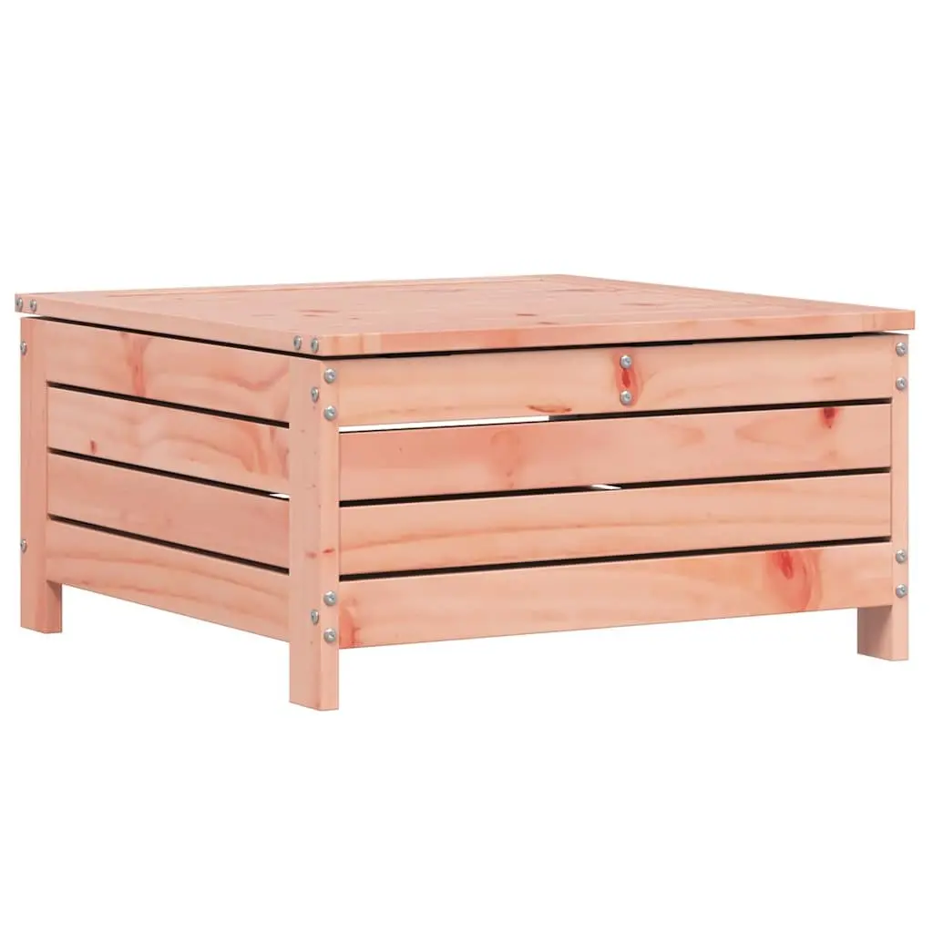 Garden Footstool Wooden Ottoman 62 x 63.5 x 32 cm Brown