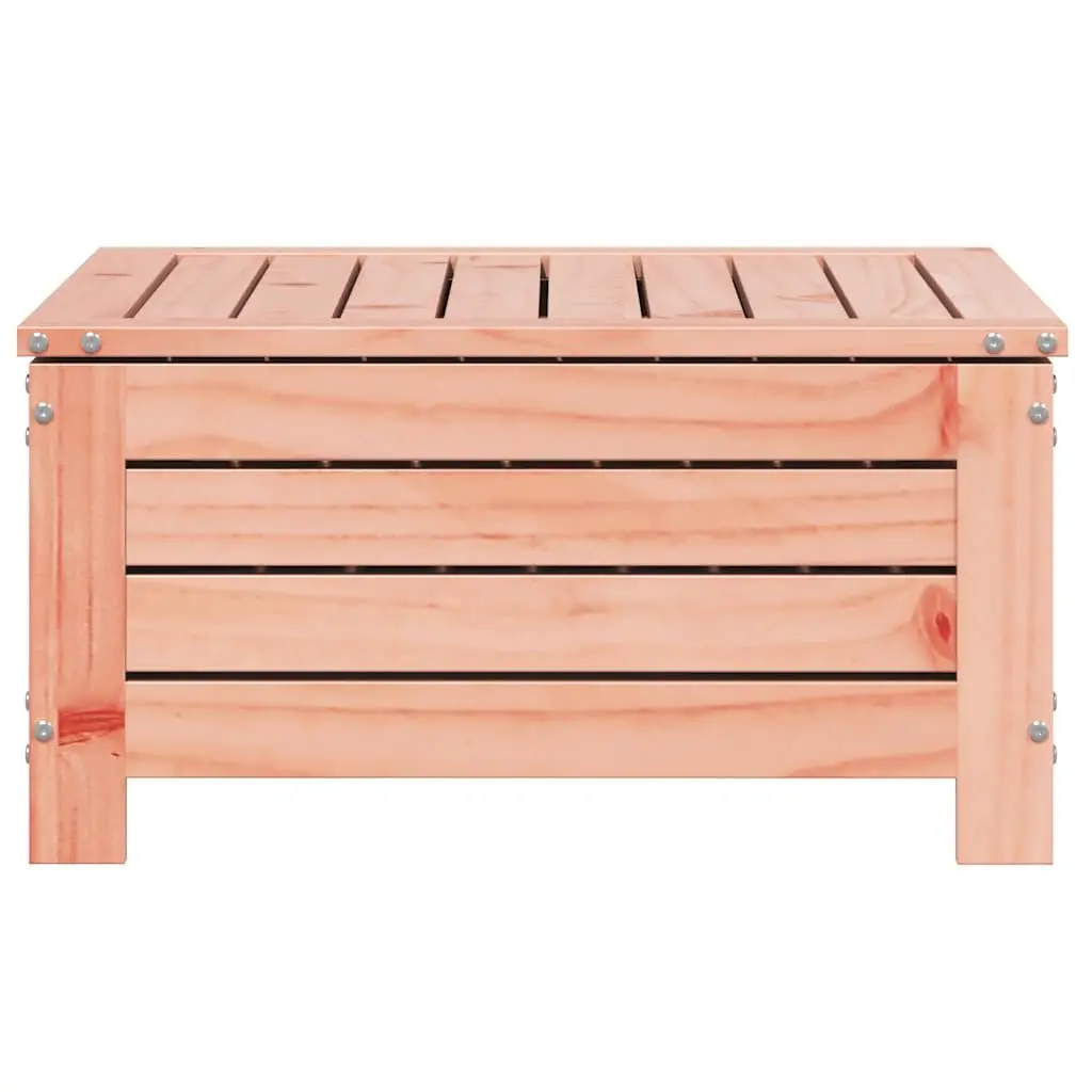 Garden Footstool Wooden Ottoman 62 x 63.5 x 32 cm Brown