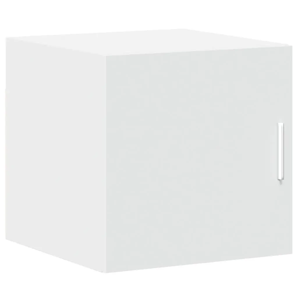 Wall Cabinet White Engineered Wood Storage Hanging Cupboard Bedroom Living Room