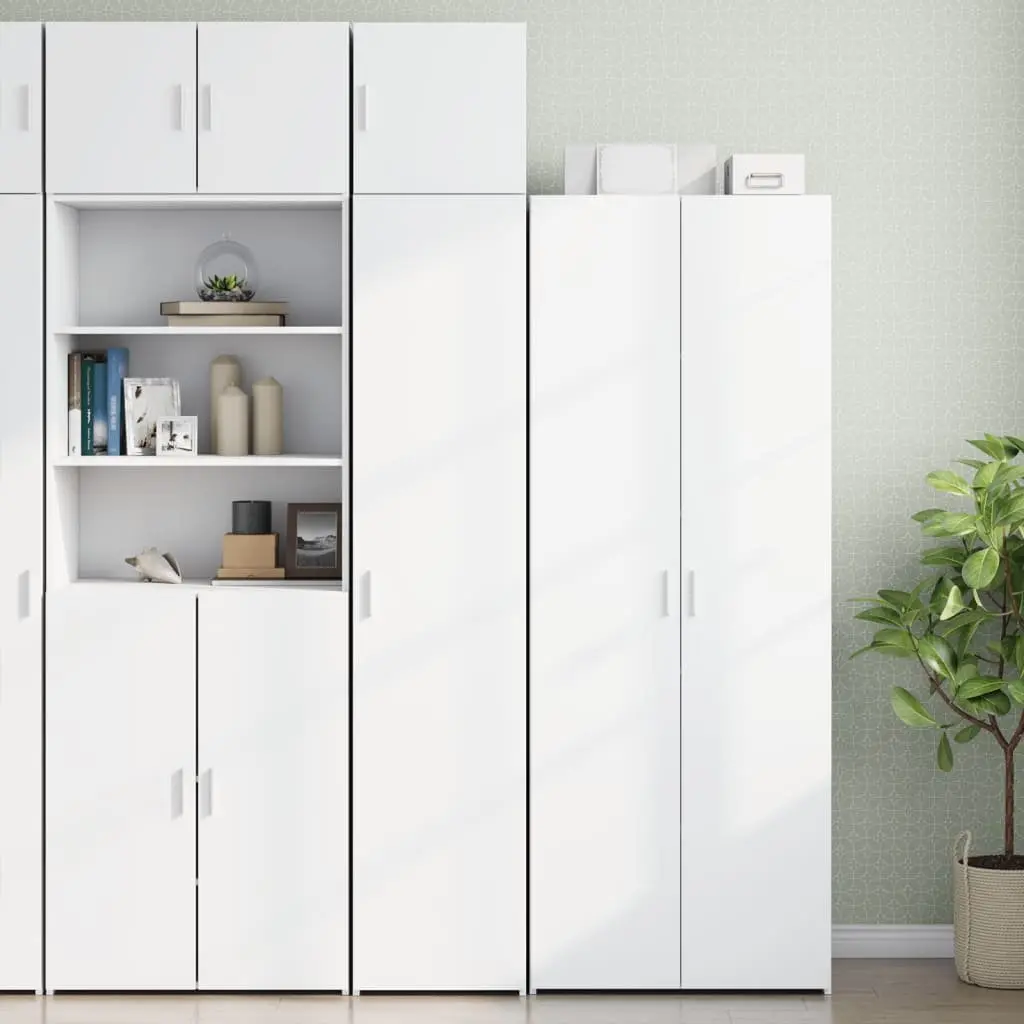 Wall Cabinet White Engineered Wood Storage Hanging Cupboard Bedroom Living Room
