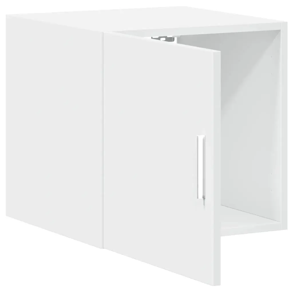 Wall Cabinet White Engineered Wood Storage Hanging Cupboard Bedroom Living Room