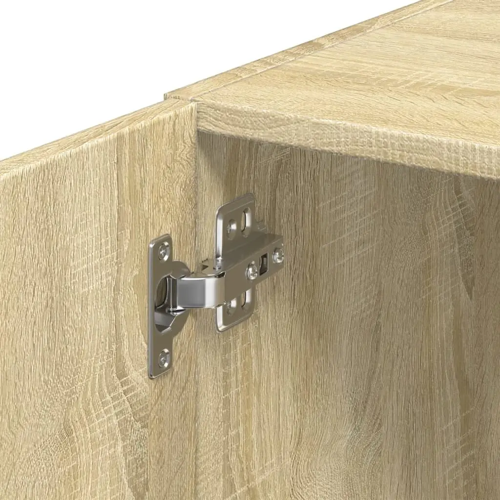 Wall Cabinet Brown Engineered Wood Floating Storage Hanging Sideboards Buffet