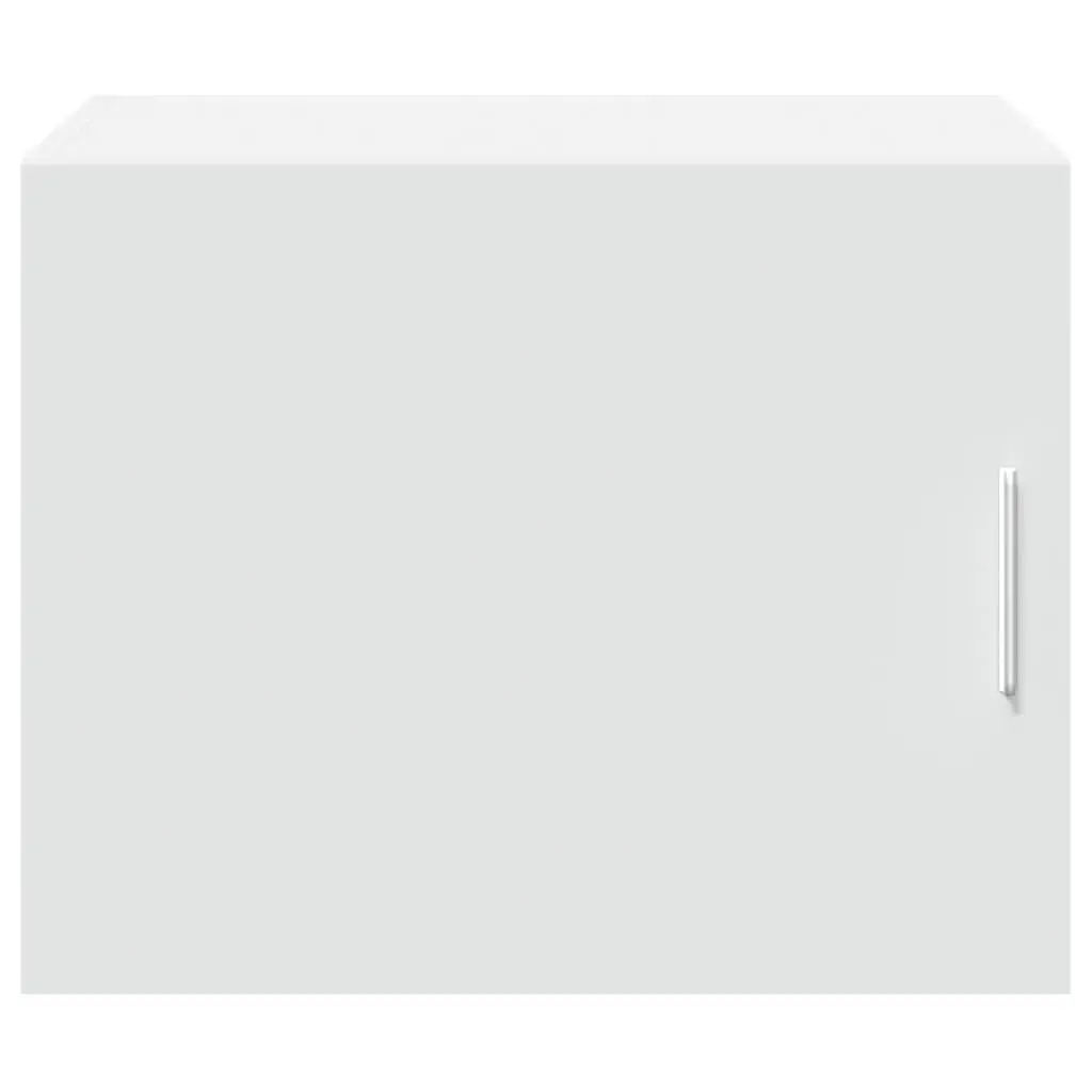 Wall Cabinet Engineered Wood 50 x 42.5 x 40 cm White Floating Storage Shelving Organizer