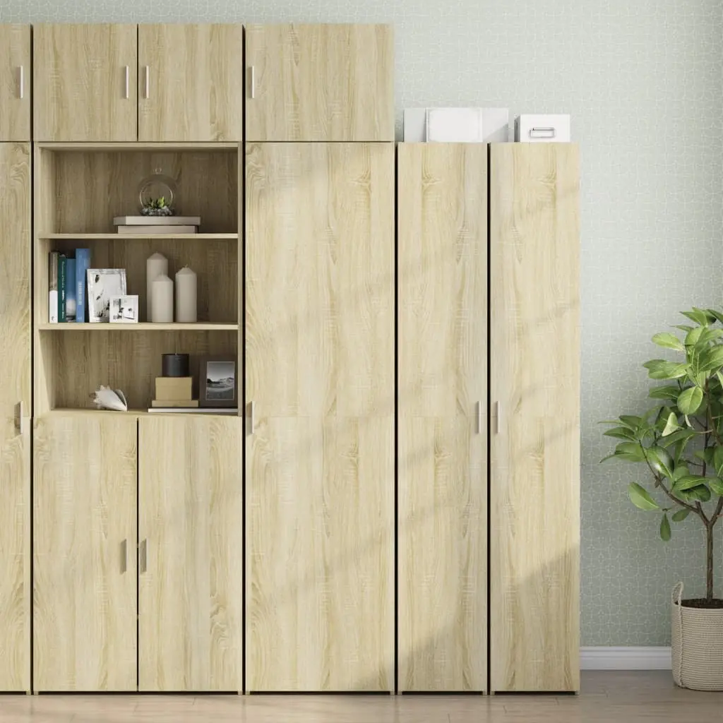 Wall Cabinet Engineered Wood 50 x 42.5 x 40 cm Brown Sonoma Oak Floating Storage Unit