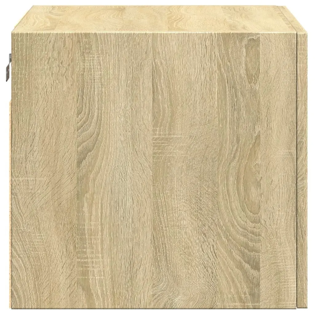 Wall Cabinet Engineered Wood 50 x 42.5 x 40 cm Brown Sonoma Oak Floating Storage Unit