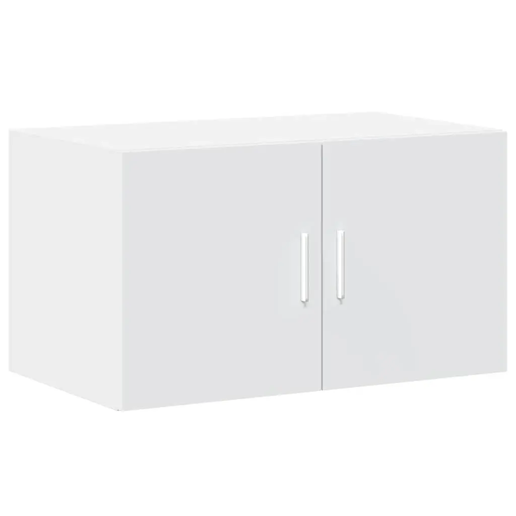Wall Cabinet White Engineered Wood Storage Cabinet 70x42.5x40 cm