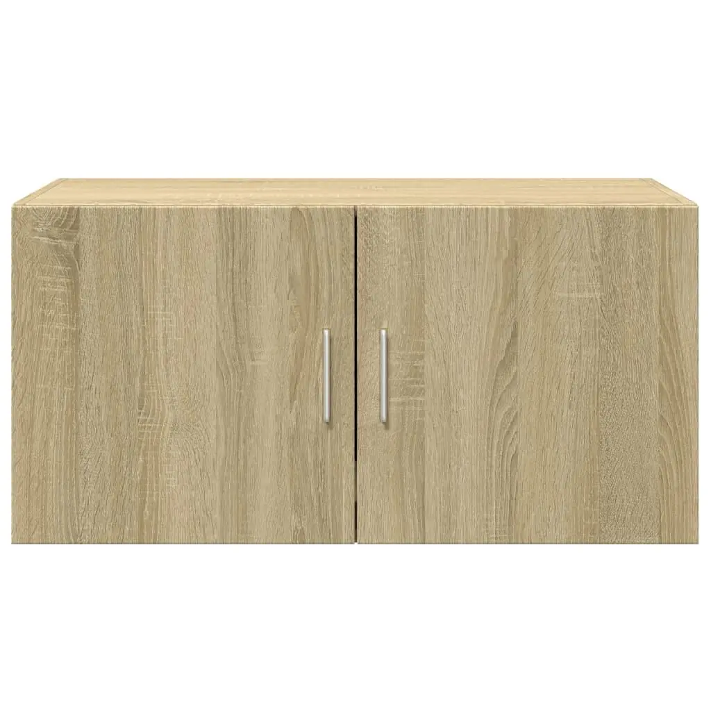 Wall Cabinet Sonoma Oak 80x42.5x40cm Hanging Storage Engineered Wood Brown