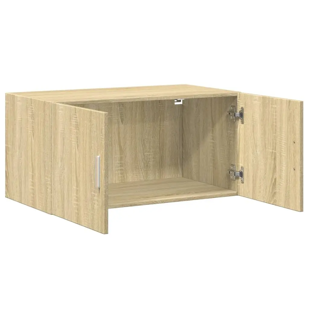Wall Cabinet Sonoma Oak 80x42.5x40cm Hanging Storage Engineered Wood Brown