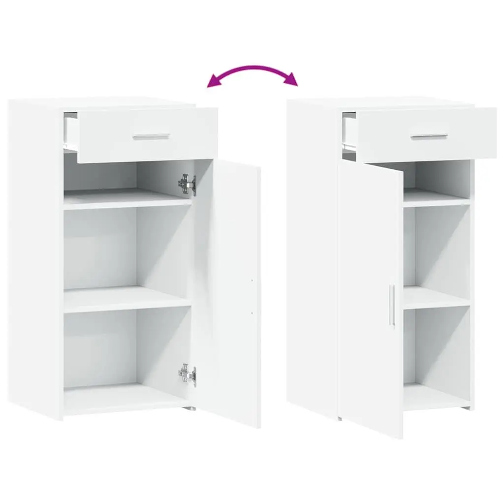 Sideboard Cabinet Storage Cupboard Engineered Wood 45 x 42.5 x 93 cm White