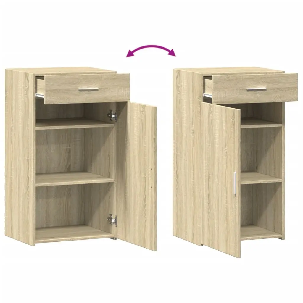 Sideboard Engineered Wood Brown 50x42.5x93 cm Storage Cabinet Cupboard