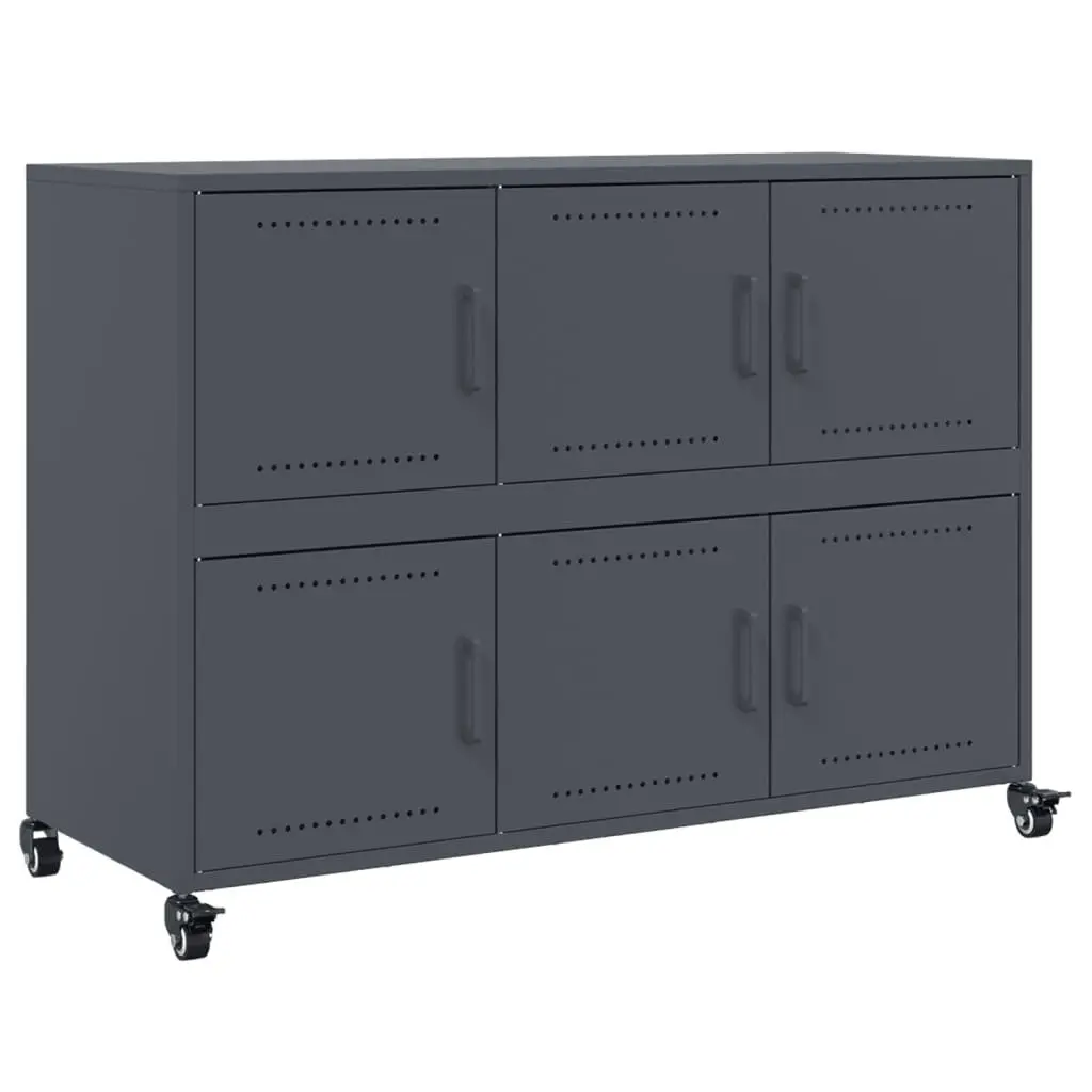 Sideboard Steel Anthracite 100.5x39x72 cm