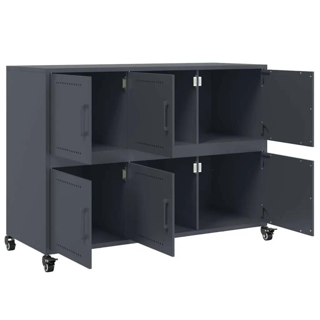 Sideboard Steel Anthracite 100.5x39x72 cm