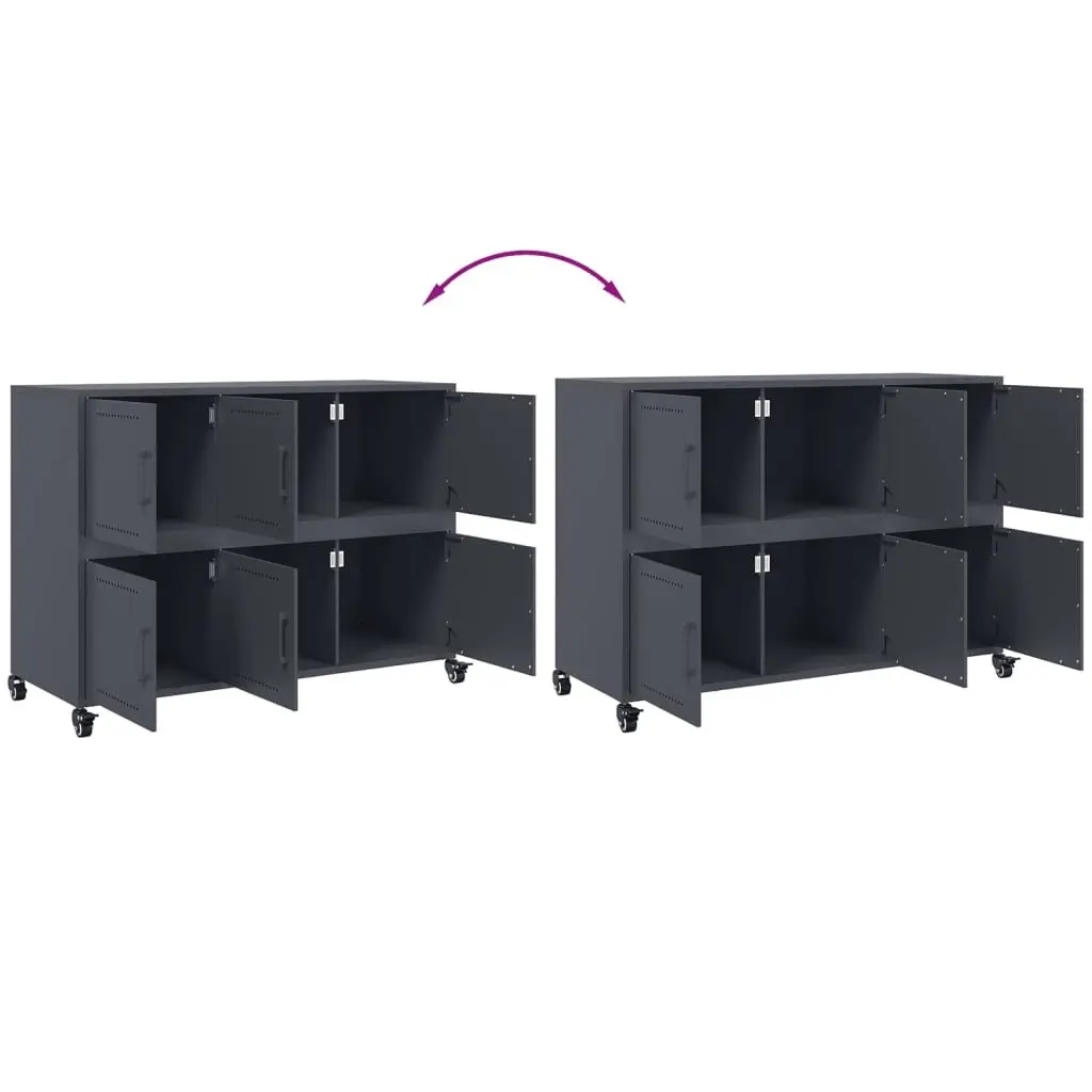 Sideboard Steel Anthracite 100.5x39x72 cm