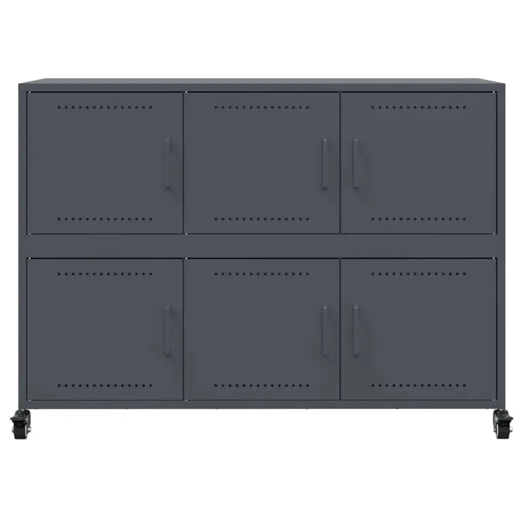Sideboard Steel Anthracite 100.5x39x72 cm