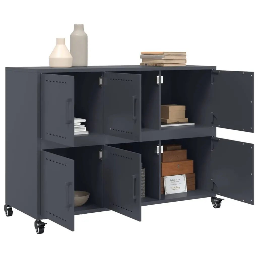 Sideboard Steel Anthracite 100.5x39x72 cm