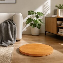 Practical Brown Round Table Top Ø40cm for Home Use