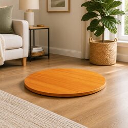 Versatile Round Wooden Table Top for Every Setting