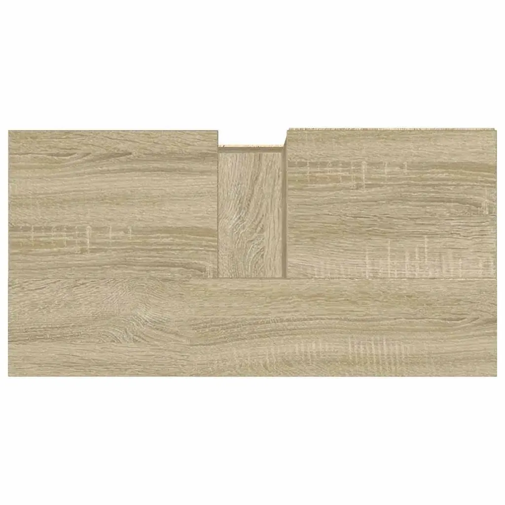 Bathroom Vanity Cabinet Engineered Wood 65x33x60cm Brown