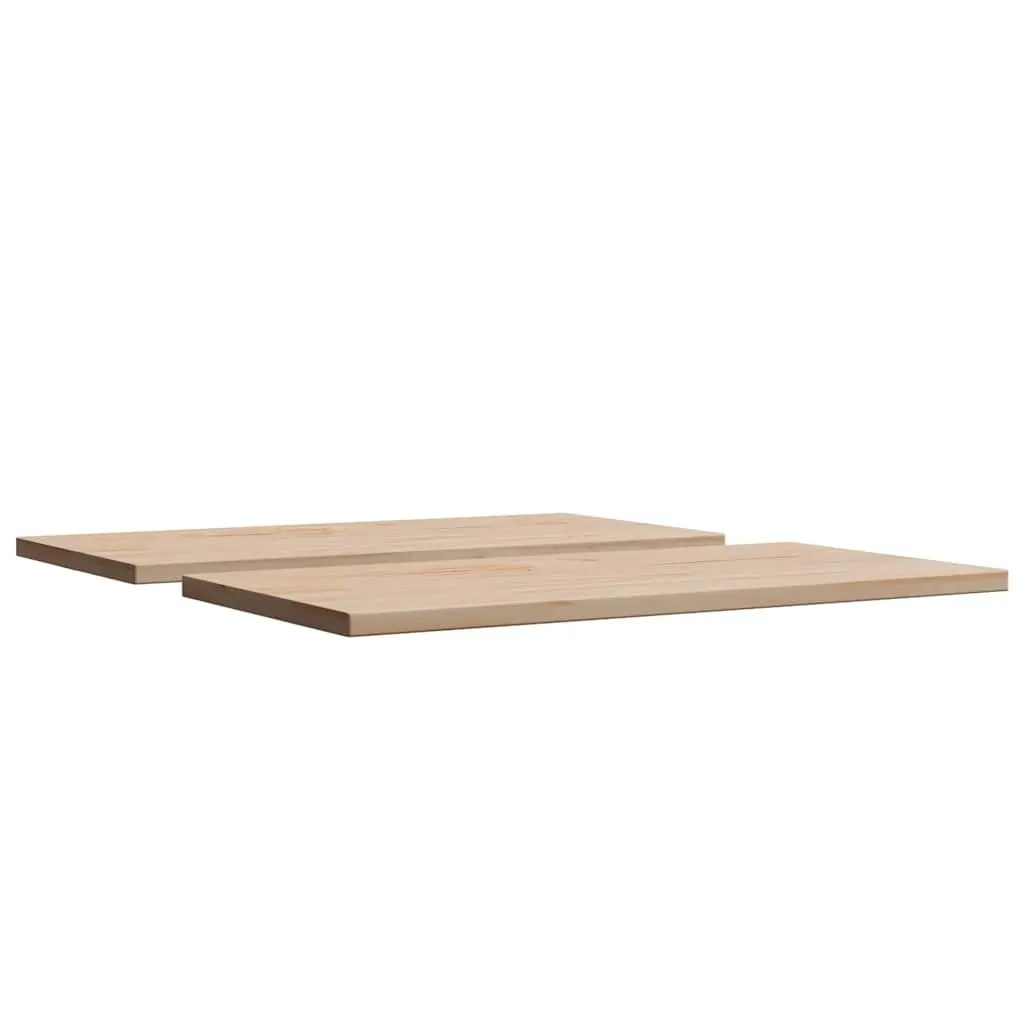 Rectangular Solid Pine Wood Table Top 80x40cm Brown Replacement Dining Surface