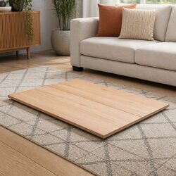 Functional Pine Table Top for Versatile Dining 90x45x1.7cm