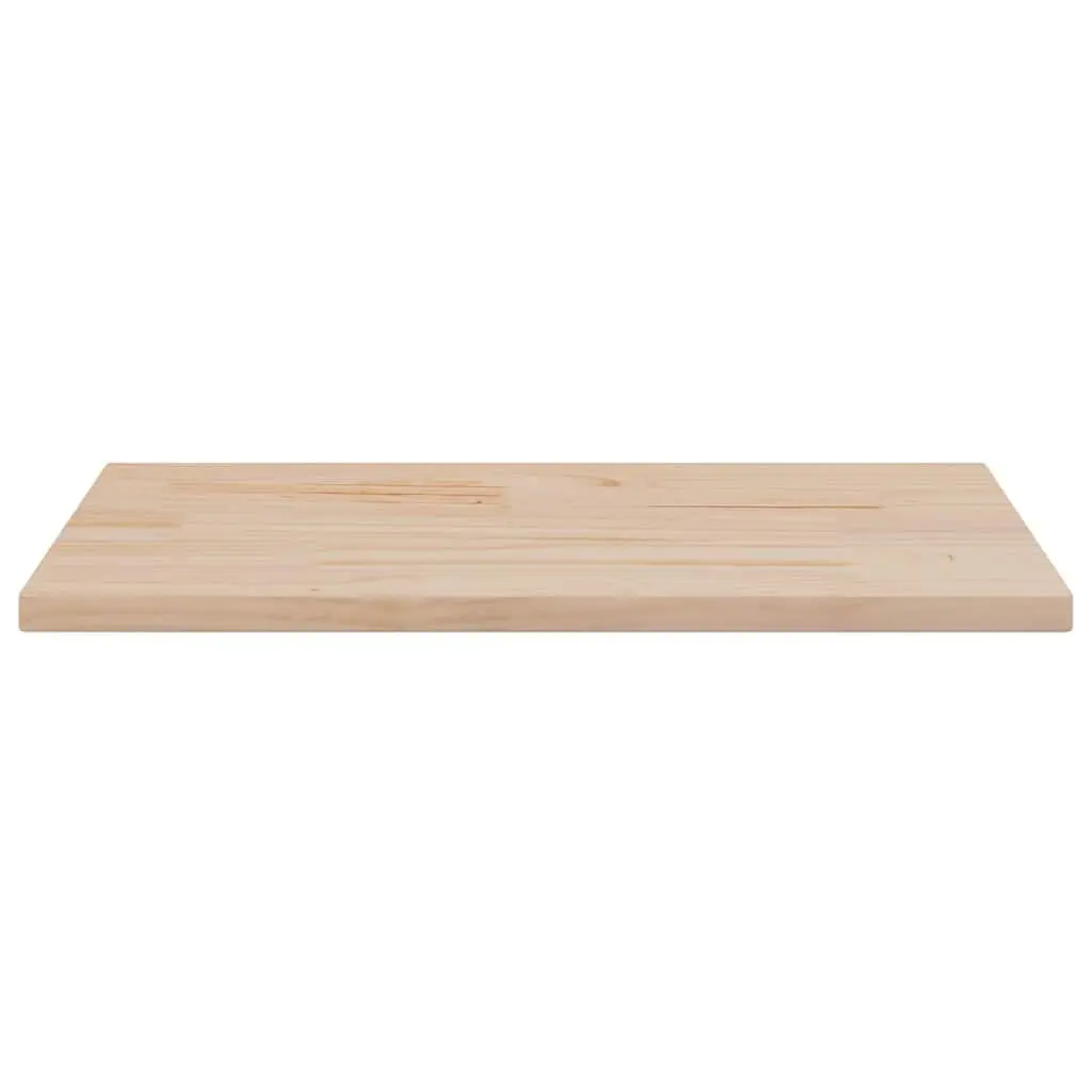 Rectangular Solid Wood Pine Table Top 90x45x1.7cm Brown Rustic Dining