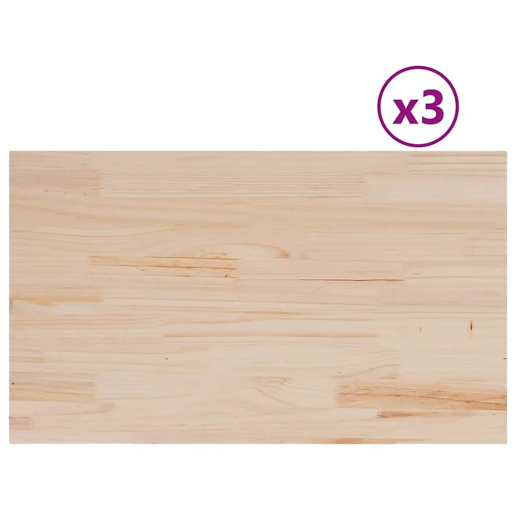 Wooden Table Tops 3 pcs 80x47x1.7 cm for Home Use