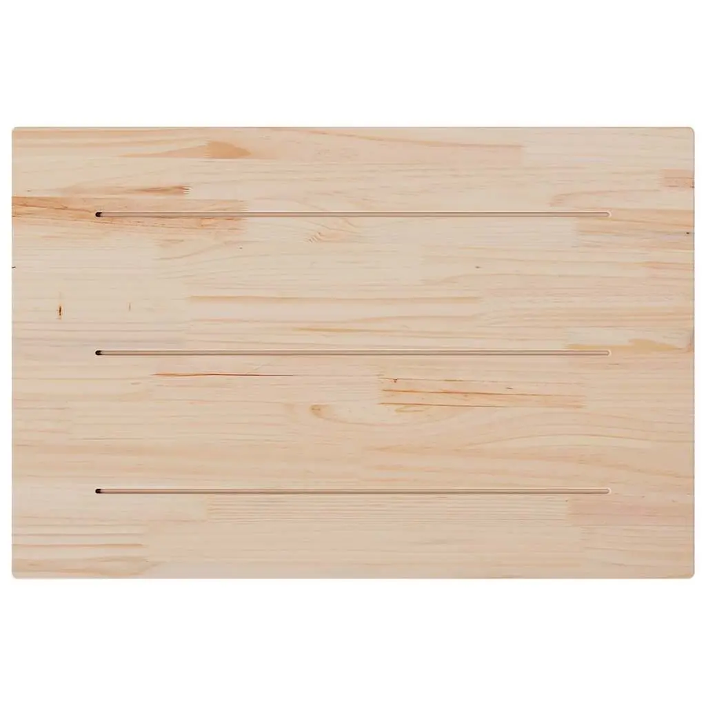Rectangular Pine Wood Table Tops 80x53cm Brown Replacement 3 Piece