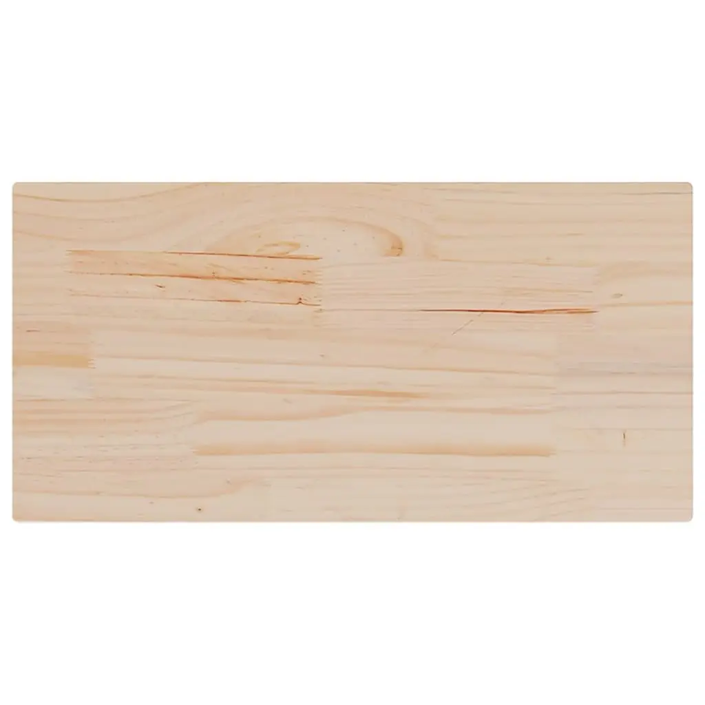 Rectangular Solid Pine Wood Table Tops 90x45 cm Rustic Brown 4 Piece