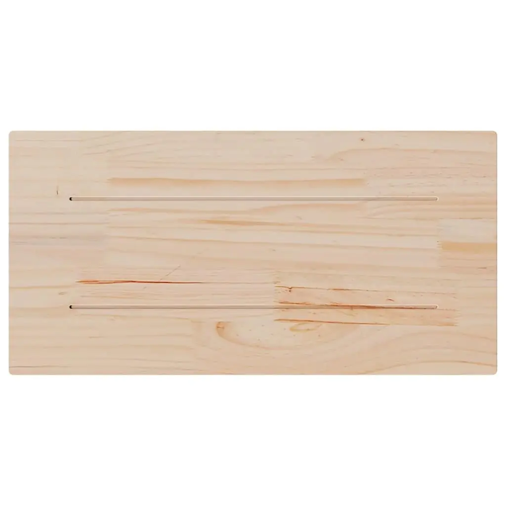 Rectangular Solid Pine Wood Table Tops 90x45 cm Rustic Brown 4 Piece