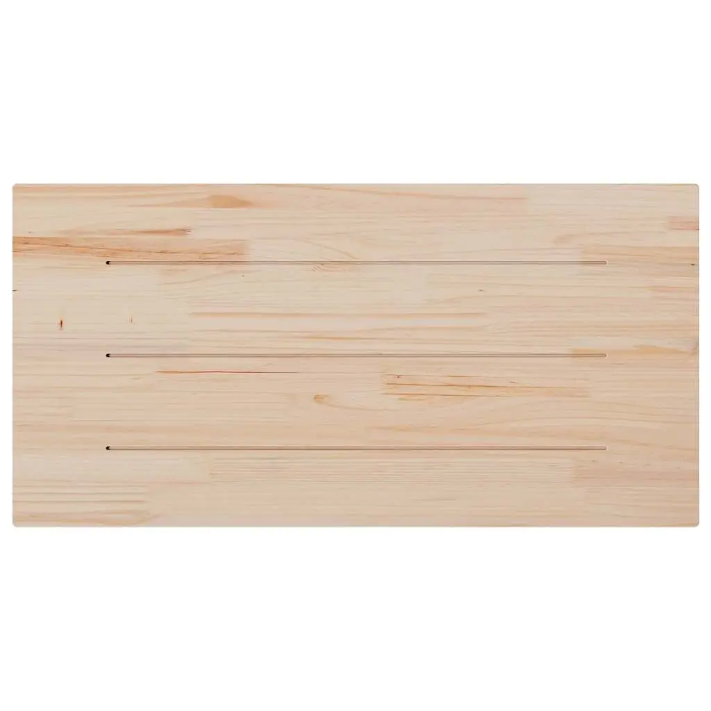 Solid Pine Wood Table Tops Brown Rectangular 100x50cm Set of 4