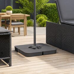 Practical 4-Piece Parasol Base for Your Outdoor Needs