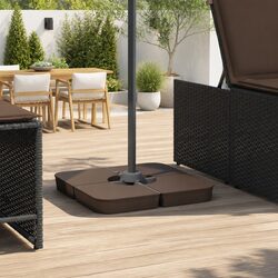 Versatile 4-Piece Parasol Base Set for Outdoor Use
