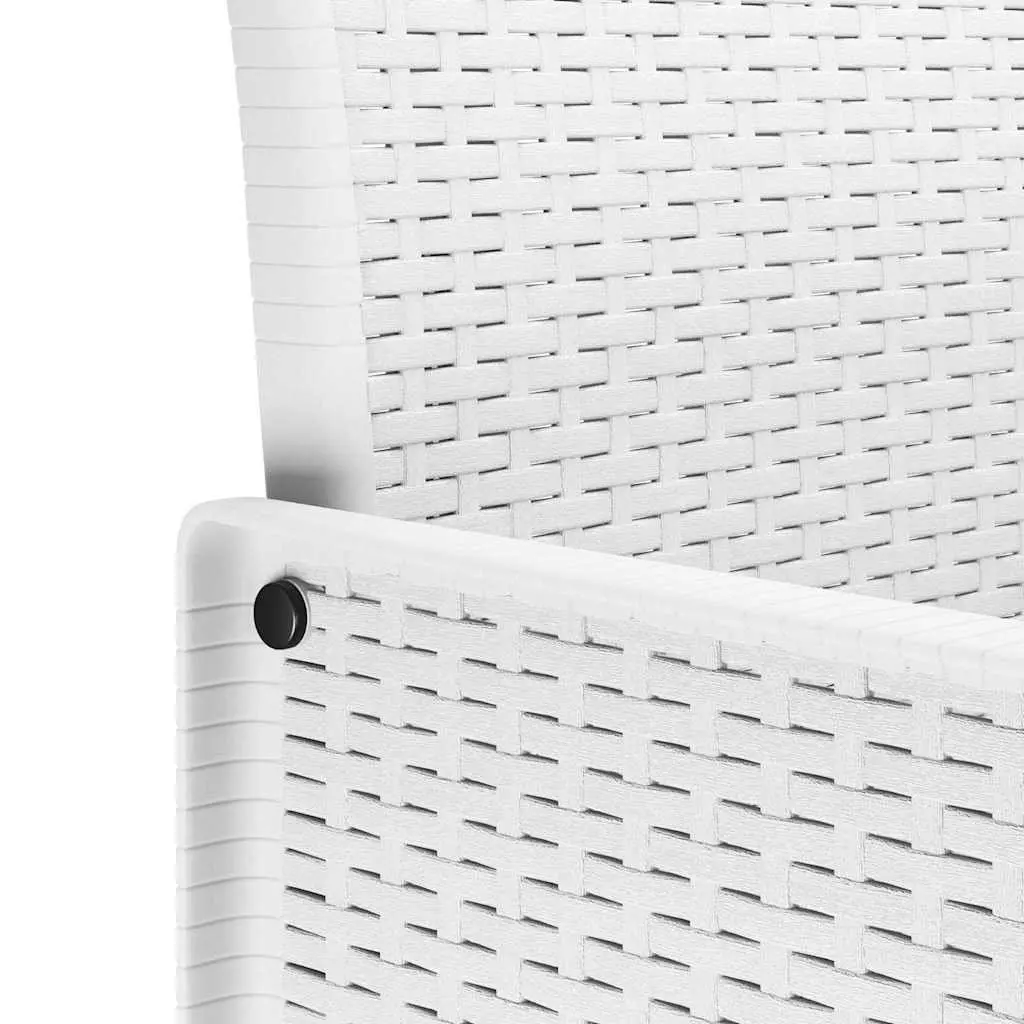 Outdoor Seating Chair White 53x49x85cm Modern Garden Furniture Set of 2 Polypropylene