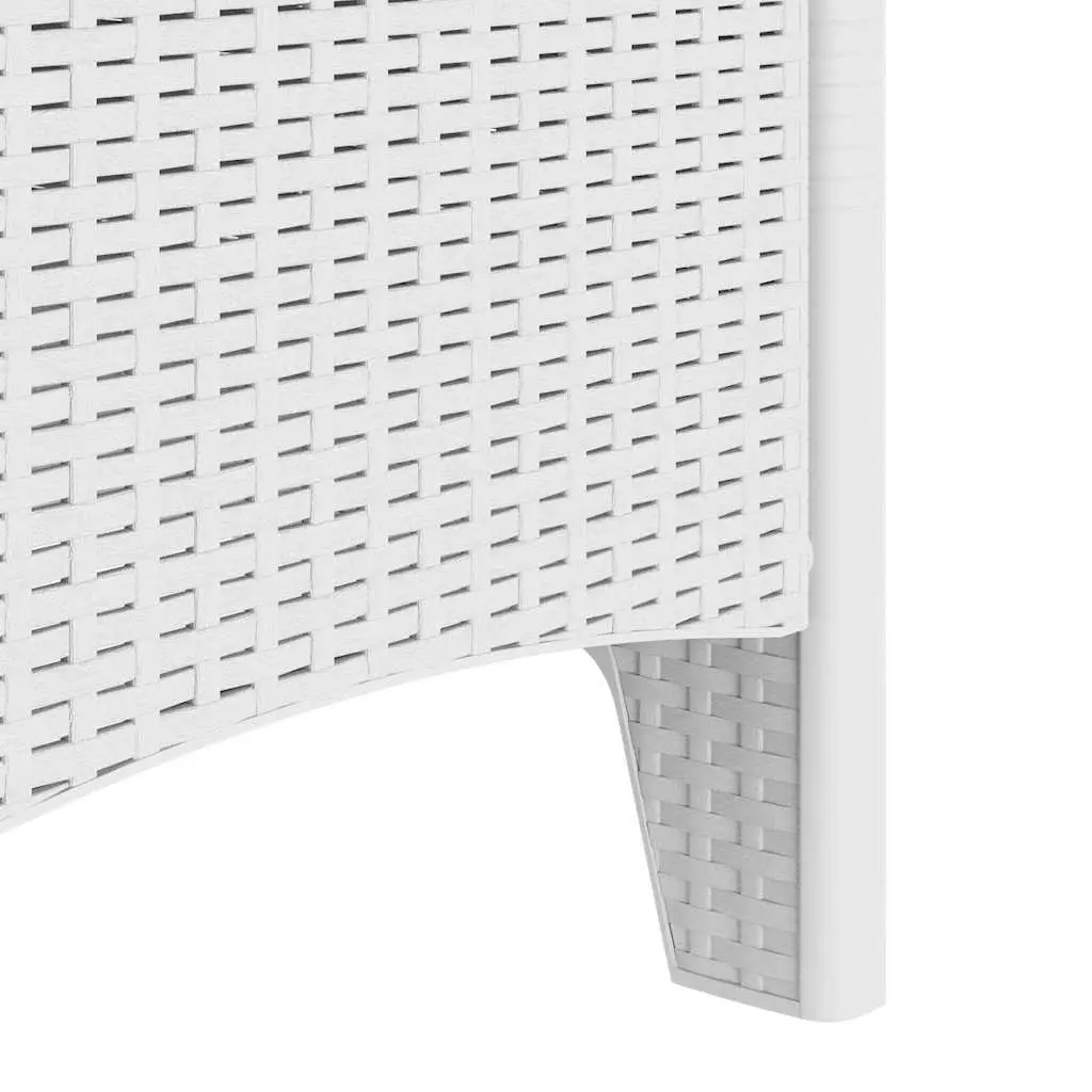 Outdoor Garden Chair Polypropylene 53x49x85cm White 2 Piece