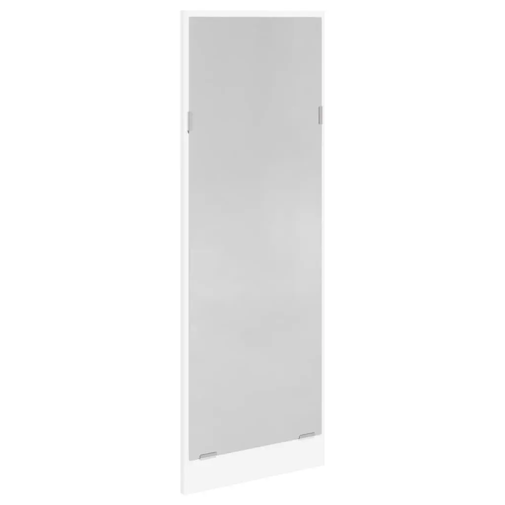 4 Piece Hallway Furniture Set Engineered Wood Storage Bench Mirror Coat Racks White