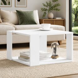 Practical White Coffee Table for Everyday Use