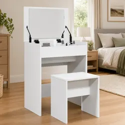 Functional White Dressing Table for Everyday Use