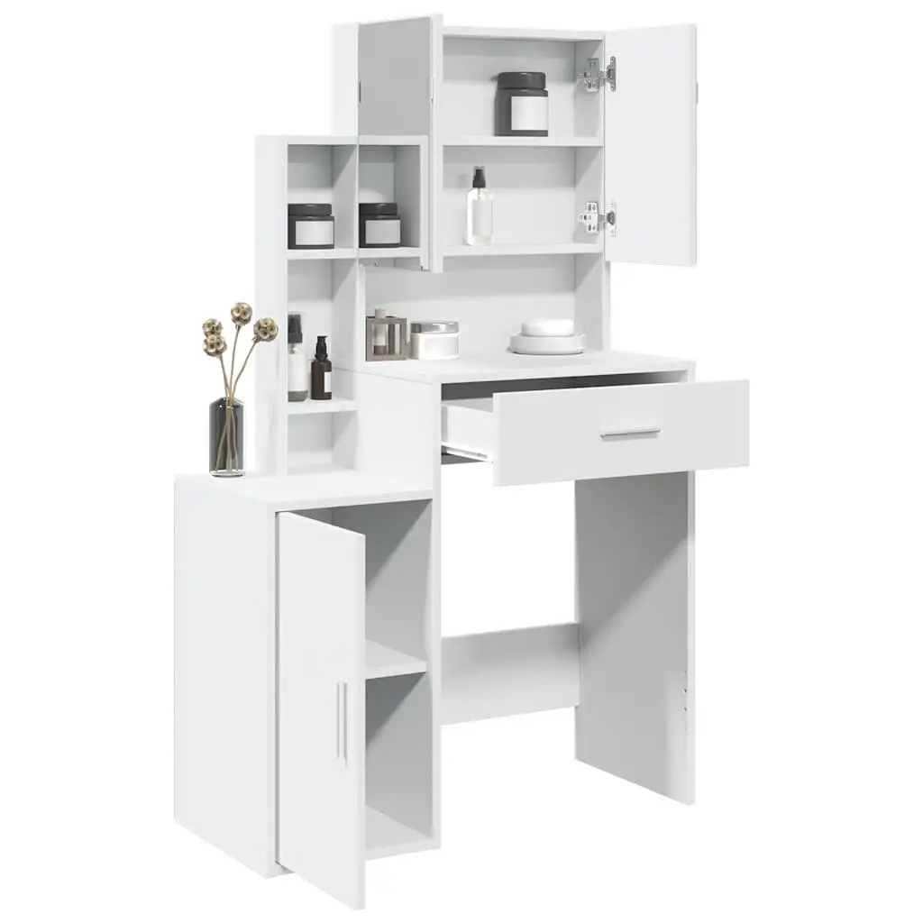 Bedroom Vanity Table with Mirror and Drawer