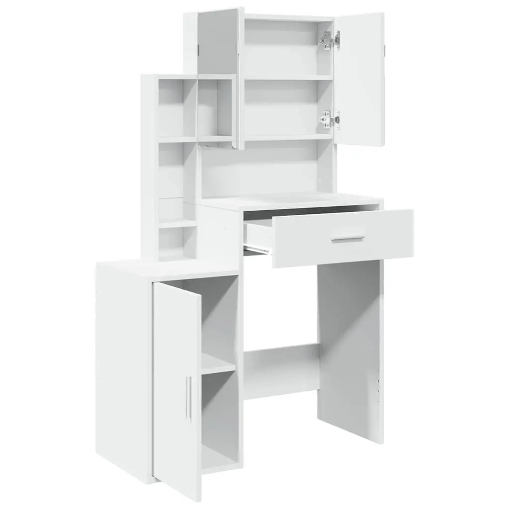 Bedroom Vanity Table with Mirror and Drawer