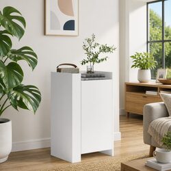 Practical White Sideboard 45W x 35D x 75H cm for Daily Use
