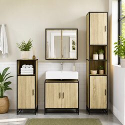 Practical Brown Bathroom Sink Cabinet for Everyday Use